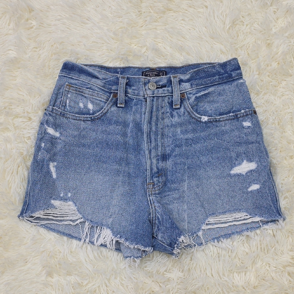 Abercrombie & Fitch Distressed Denim Shorts